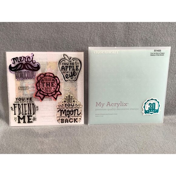 Close To My Heart S1405 You’ve Got A Friend Clear Stamp Set - Picture 5 of 9